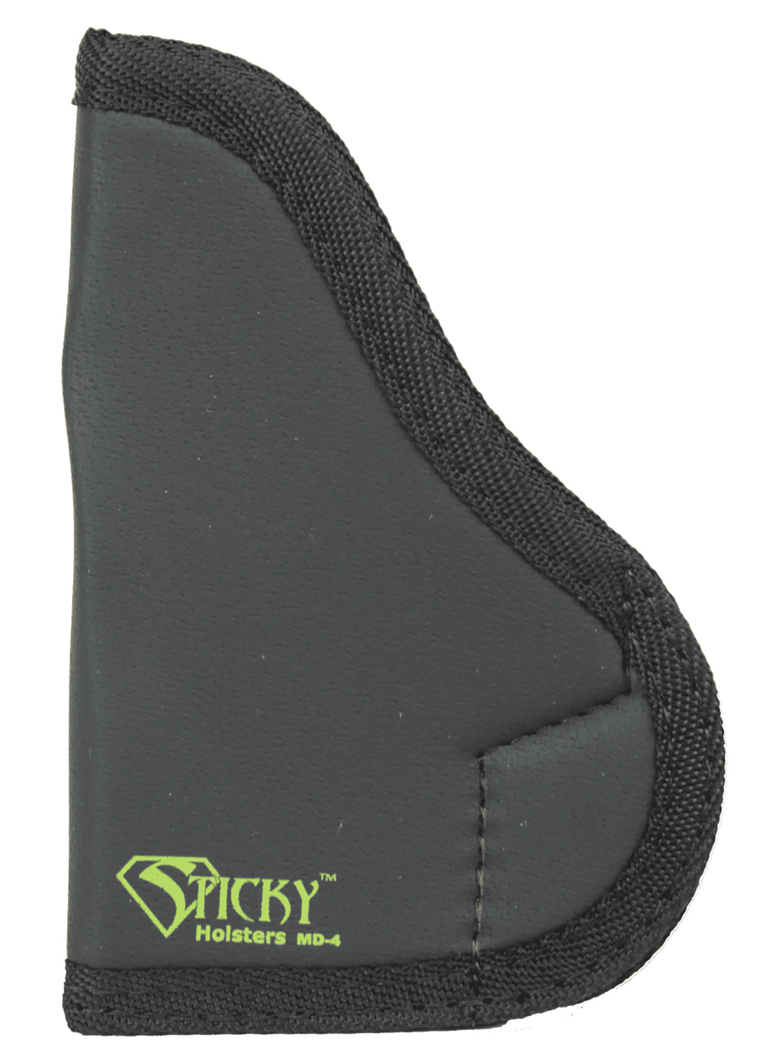 Sticky Holsters MD-4 IWB Black/Green Latex Free Rubber Holster Fits Medium Semi-Auto Pistols Ambidextrous