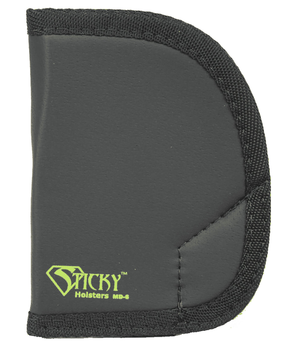 Sticky Holsters MD-6 IWB Black/Green Latex Free Rubber Holster Fits Ruger SP101 Revolver Ambidextrous