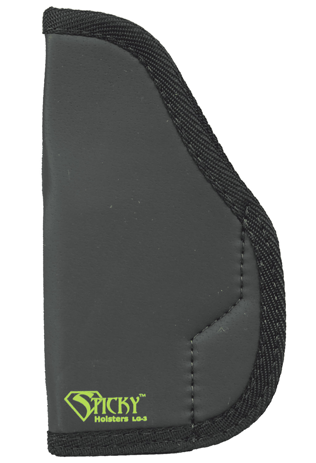 Sticky Holsters LG-3 IWB Black/Green Latex Free Rubber Holster Fits Glocks Up To 4.75" Barrel Ambidextrous
