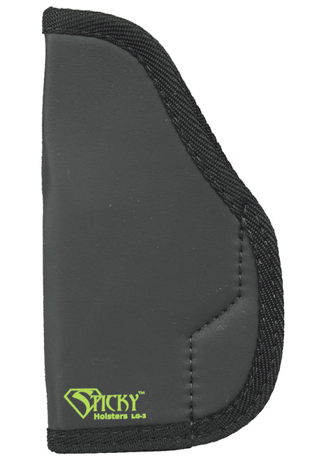 Sticky Holsters LG-3 IWB Black/Green Latex Free Rubber Holster Fits Glocks Up To 4.75" Barrel Ambidextrous