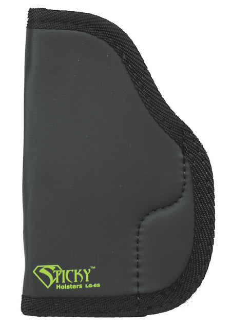 Sticky Holsters LG-6S Ambidextrous Holster for Compact and Medium Autos Black/Green Latex Free Rubber
