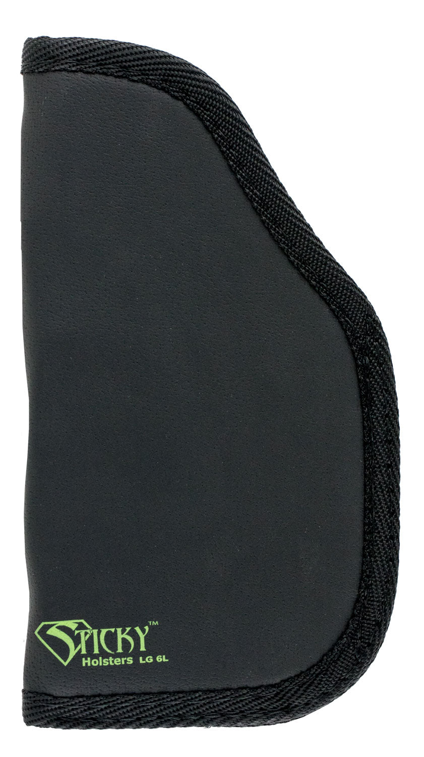 Sticky Holsters LG-6L Mod Ambidextrous Holster Fits 4-5" Large Auto with Laser Black/Green Latex Free Rubber