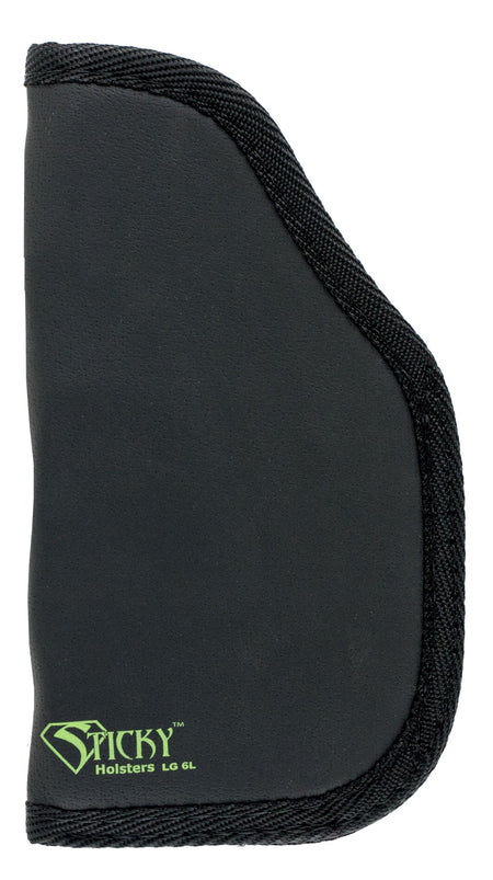 Sticky Holsters LG-6L Mod Ambidextrous Holster Fits 4-5" Large Auto with Laser Black/Green Latex Free Rubber