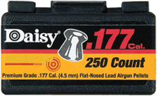 Daisy .177 Flat Head Lead Pellets 250-Count Belt Pack - 12 Pack Case