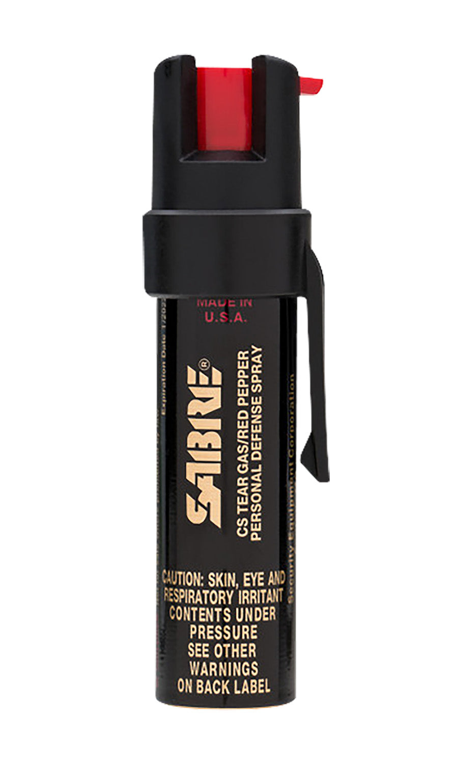 Sabre P22 Pocket Unit Pepper Spray 8-10ft Range 0.75oz UV Dye Safety Lock