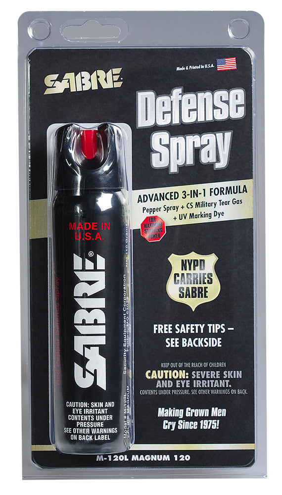 Sabre M120L Magnum Police Strength Pepper Spray 4.36 oz with 8-10 ft Range