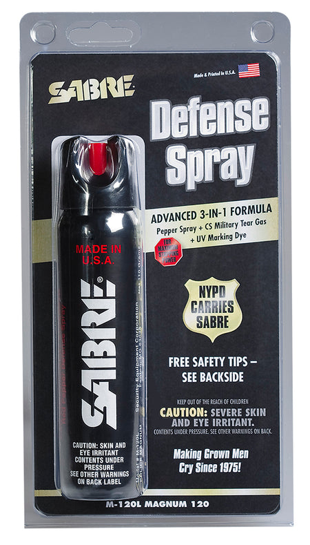 Sabre M120L Magnum Police Strength Pepper Spray 4.36 oz with 8-10 ft Range