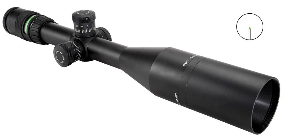 Trijicon AccuPoint 5-20x50mm 30mm Tube Illuminated Green Triangle Post SFP Riflescope (200047)