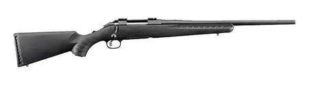 dRUGER AMERICAN COMP 243WIN 18" MT BLK BBL, BLK SYNTHC STOCK, 4RD