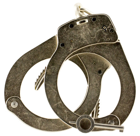 Smith & Wesson 350132 Model M-1 Adjustable Push Pin Nickel Steel Handcuffs