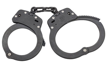 Smith & Wesson 350101 Model 100 Slot Lock Blued Steel Handcuffs