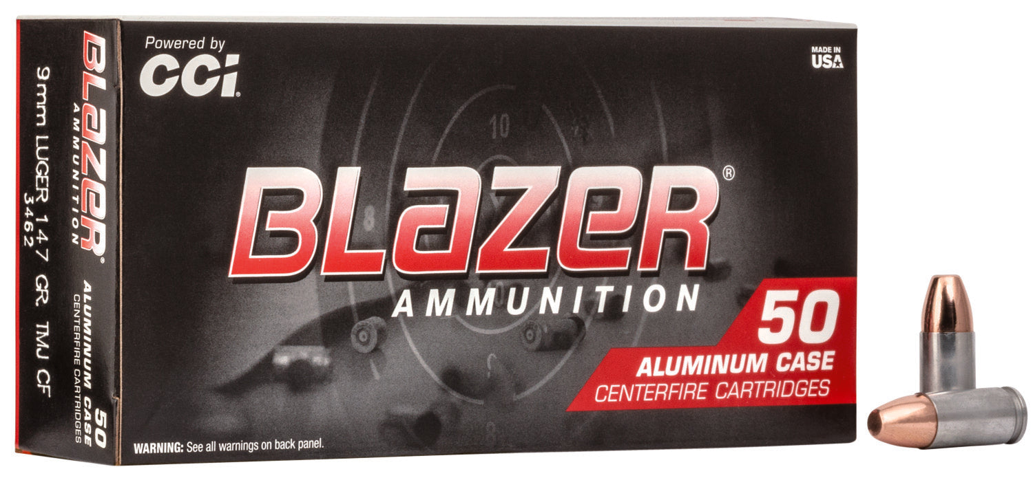 Blazer 3462 Blazer Clean-Fire Total Metal Jacket TMJ 147 Grain 9mm Luger/Parabellum