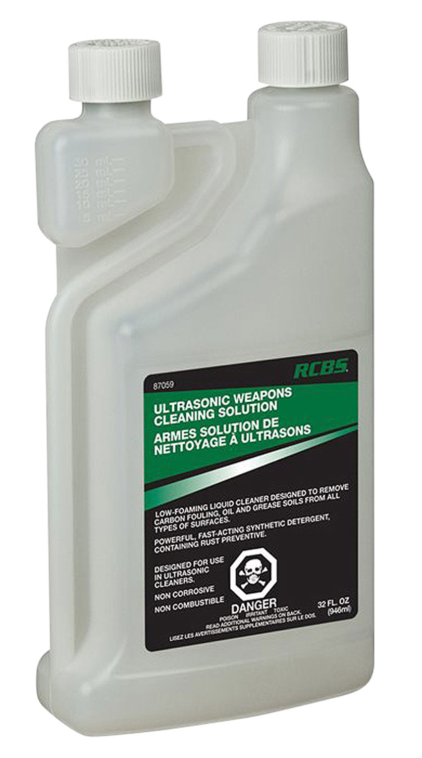 RCBS 87059 Ultrasonic Weapons Cleaning Solution Cleans Lubricates Protects 32 oz