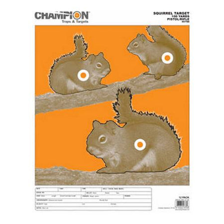 Squirrel Shooting Target Large 12-Pack