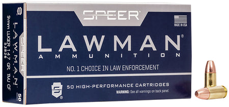 CCI Speer 9mm Luger 147gr Lawman TMJ Ammo