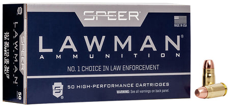 Speer 54232 Lawman Training Clean-Fire Total Metal Jacket Flat Nose  125 Grain .357 Sig