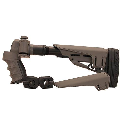 Advanced Technology Moss/Rem/Win 12GA TactLite Adjustable Side-Folding Stock - Dark Gray