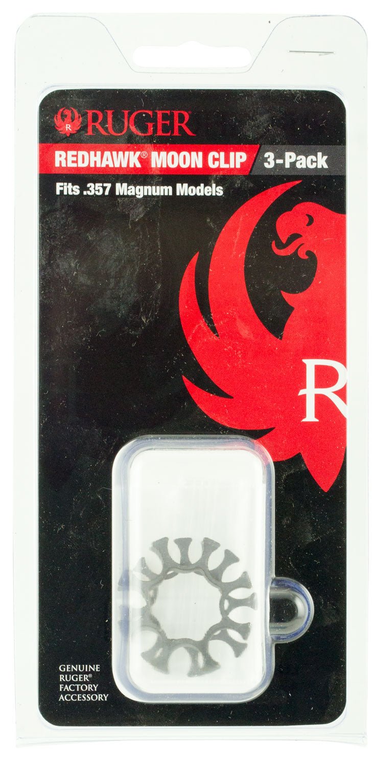 Ruger 90634 Redhawk Full Moon Clips .357 Mag 8-Round Stainless Steel 3-Pack