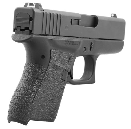 Talon Grips 100R Adhesive Rubber Grip for Glock 43, Black Textured Rear Wrap