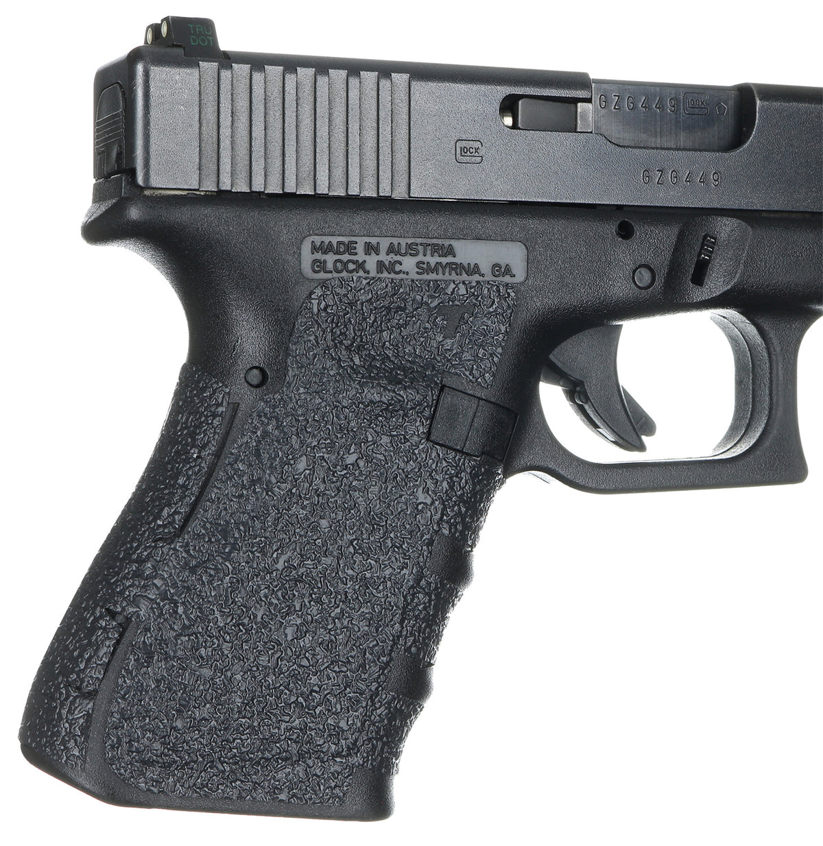 Talon Grips 104R Adhesive Rubber Grip for Glock Gen1-3 19/23/25/32/38, Black
