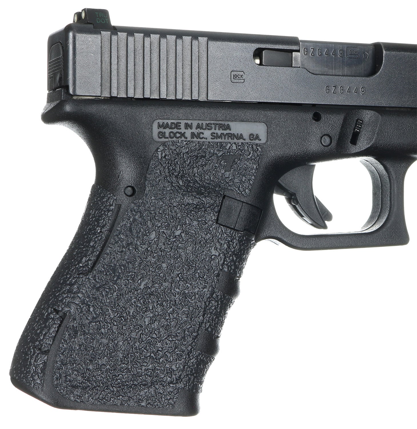 Talon Grips 104R Adhesive Rubber Grip for Glock Gen1-3 19/23/25/32/38, Black