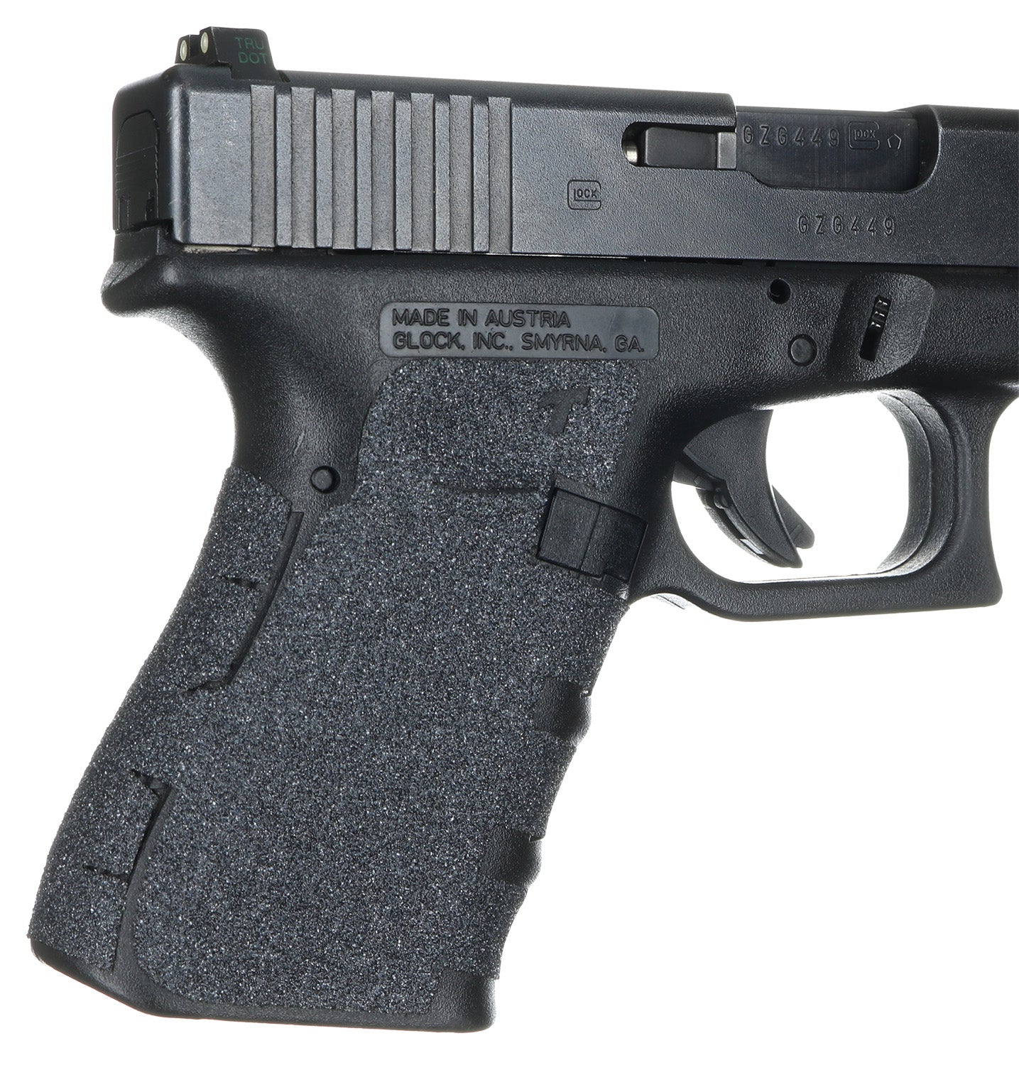 Talon Grips 104G Adhesive Granulate Grip for Glock Gen1-3 19/23/25/32/38, Black