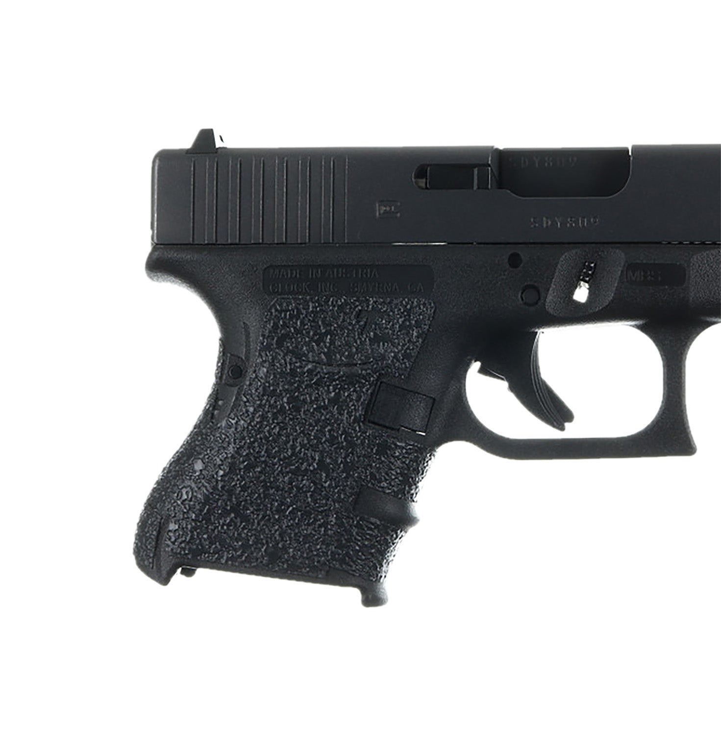 Talon Grips 105R Adhesive Rubber Grip for Glock 26/27/28/33/39 Gen3, Black