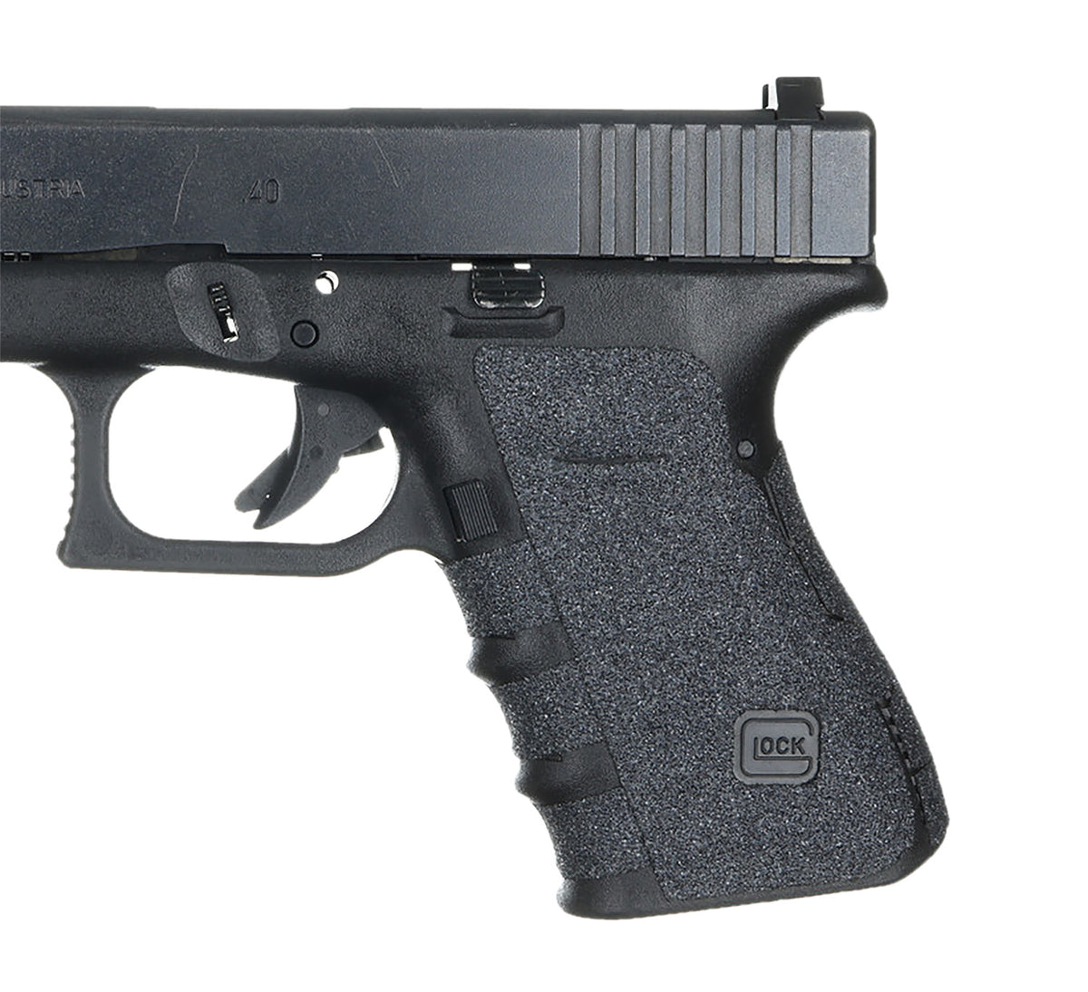 Talon Grips 110G Adhesive Granulate Grip for Glock 19/23/25/32/38 Gen4 No Backstrap, Black