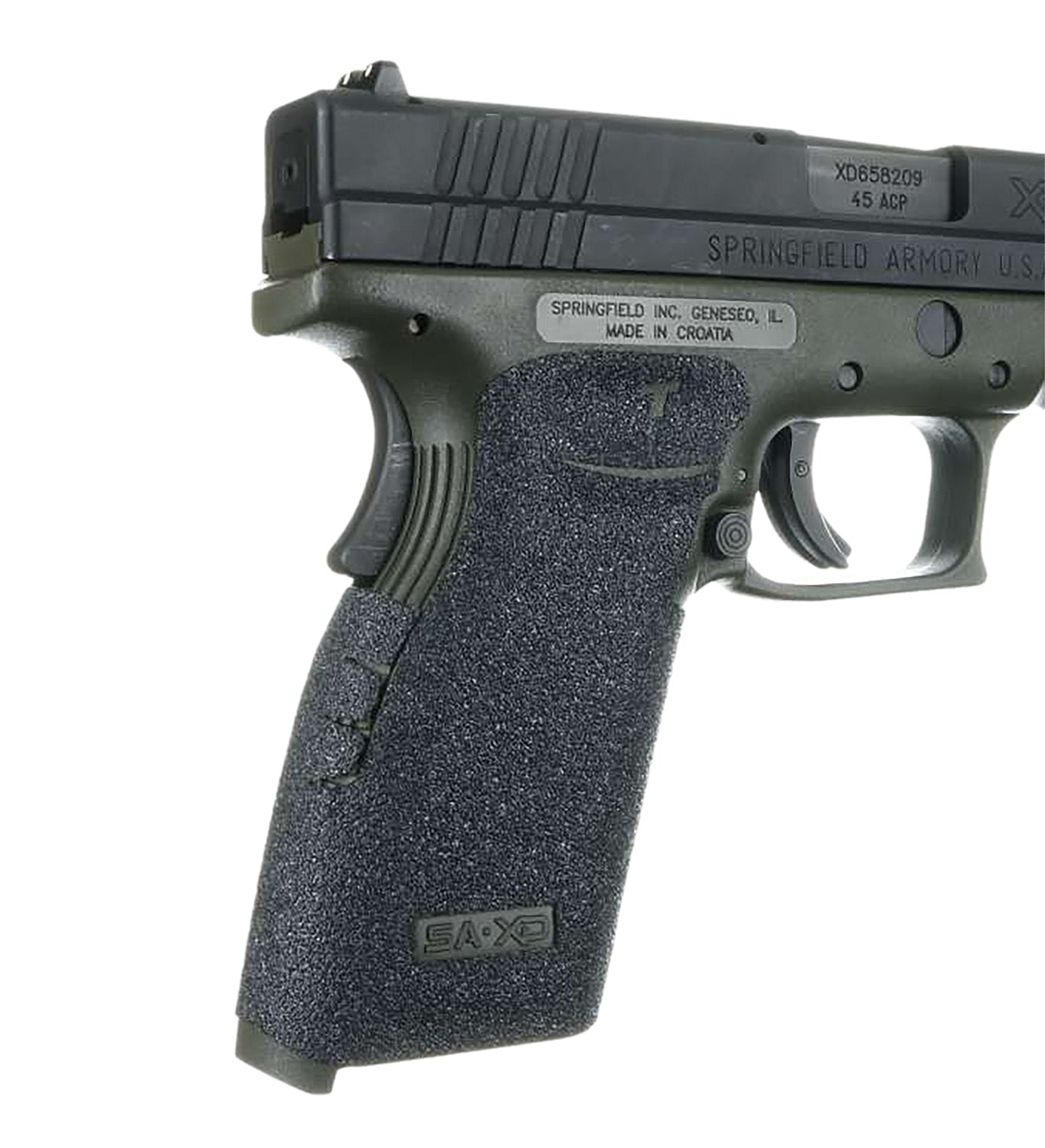 Talon Grips 202R Adhesive Rubber Grip for Springfield XD 9/357/40, Black