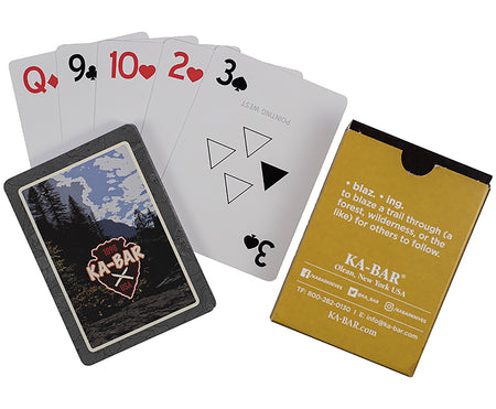 Ka-Bar 9914 Playing Cards Water Resistant PVC Trail Markers Multi-Color