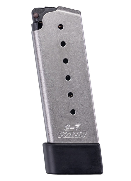 Kahr Arms MK720 OEM 7rd 9mm Luger Stainless Magazine with Grip Extension for CM/PM/MK/Covert