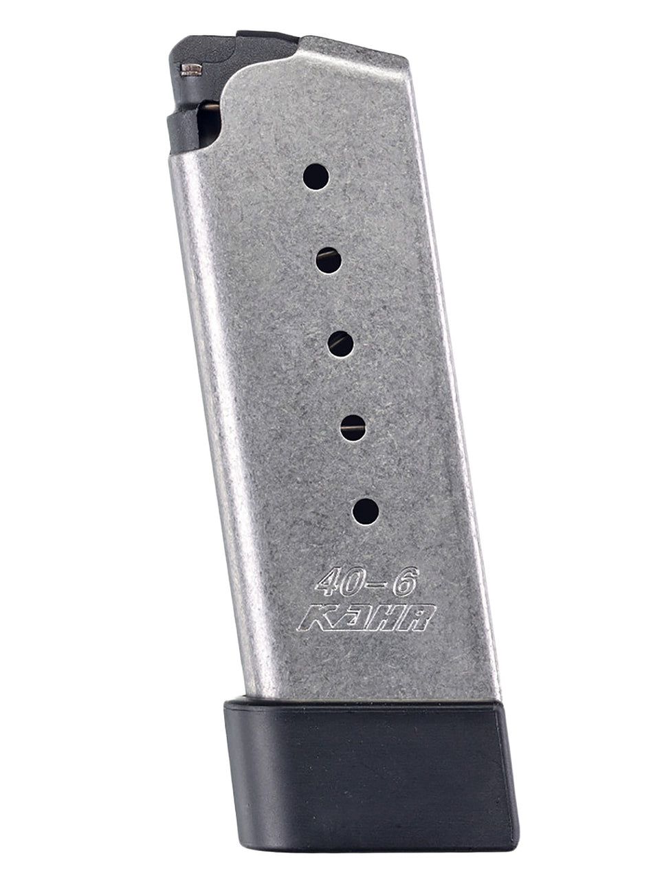 Kahr Arms KS620 OEM Stainless 6rd .40 S&W Magazine with Grip Extension for CM/PM/MK/Covert