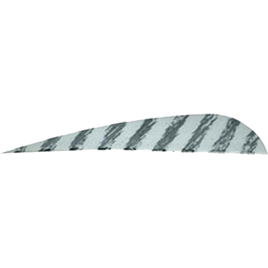 Gateway Barred Feathers White 4 in. Right Wing 50-Pack Arrow Fletching