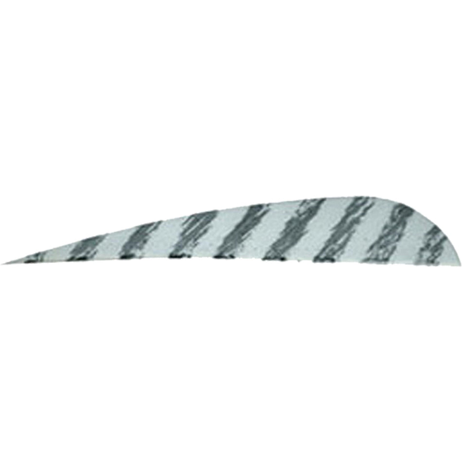 Gateway Barred Feathers White 4 in. Right Wing 50-Pack Arrow Fletching