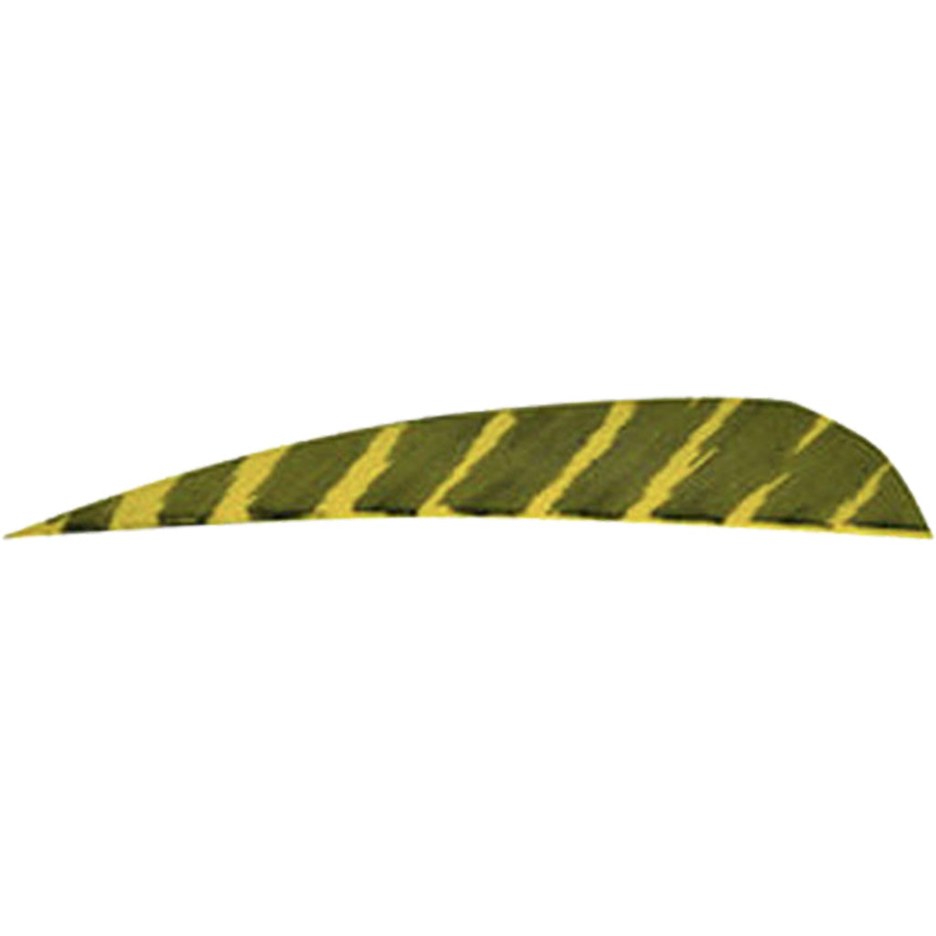 Gateway Barred Feathers Yellow 4 in. Right Wing 50-Pack Arrow Fletching