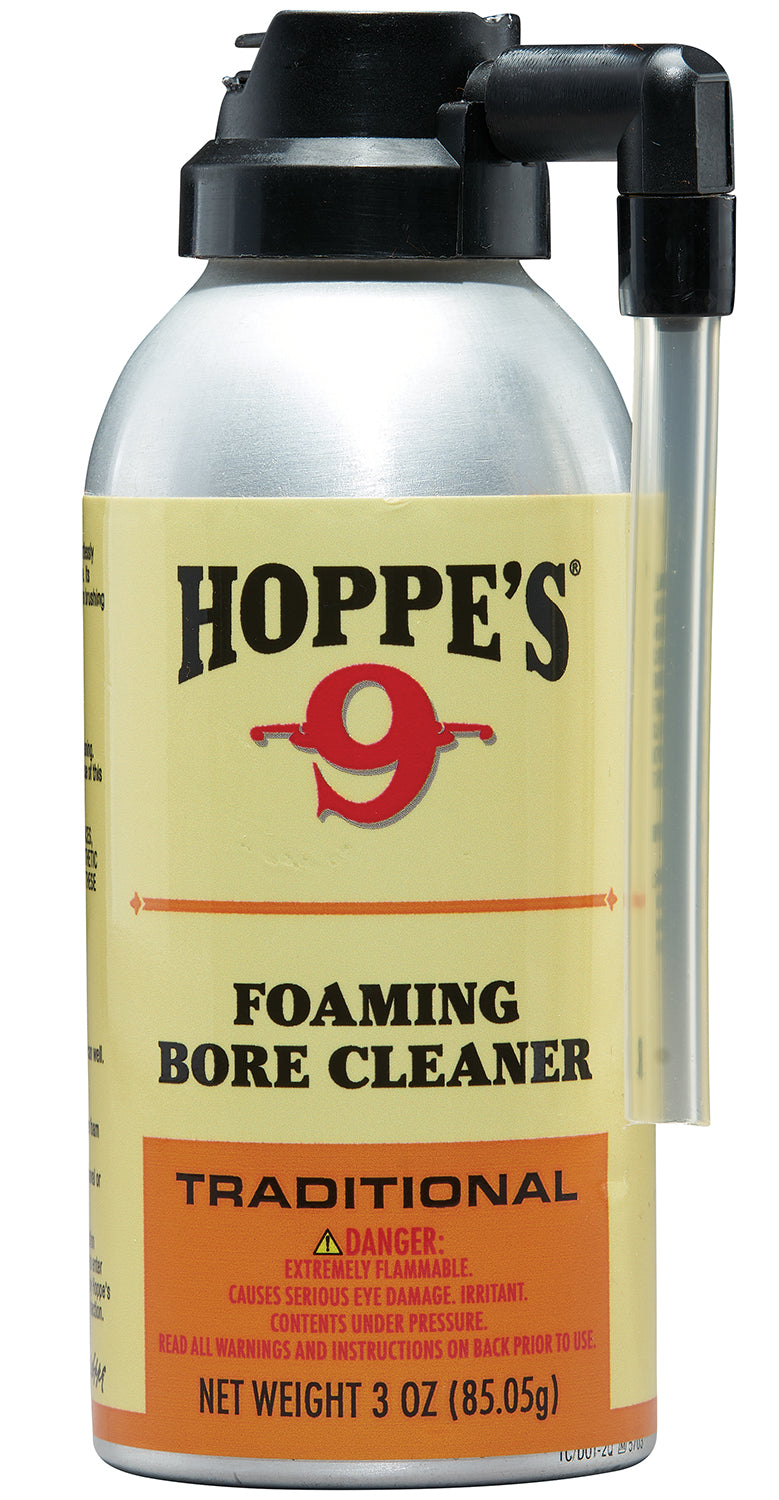 Hoppe's 907 No. 9 Foaming Bore Cleaner 3 oz Spray Removes Copper & Powder