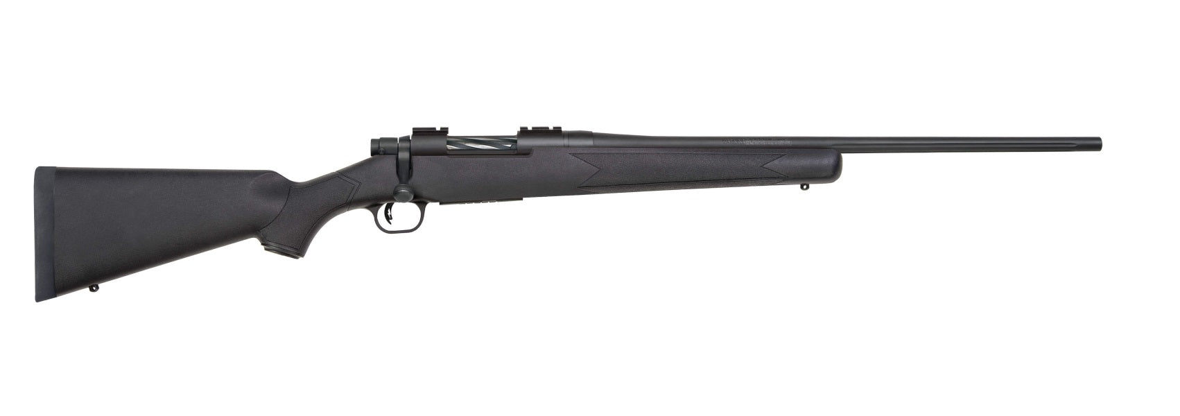 Mossberg 27884 Patriot Full Size 270 Win 5+1 22" Matte Blued Fluted Barrel, Drilled & Tapped Matte Blued Stainless Steel Receiver, Fixed Synthetic Stock, Right Hand