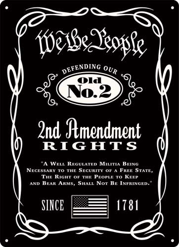 Rivers Edge 12"x17" We the People Whiskey Embossed Tin Sign