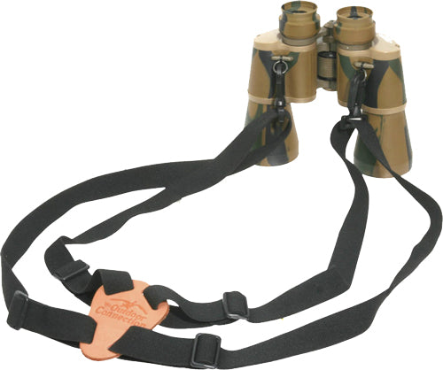 TOC Binocular Harness Black Elastic with Leather Center