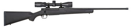 Mossberg 28244 Patriot w/Optic 6.5 PRC 4+1 24" Matte Blued Fluted Threaded Barrel, Matte Blued Drilled & Tapped Receiver, Fixed Black Synthetic Stock, Vortex Crossfire II 3-9x40mm