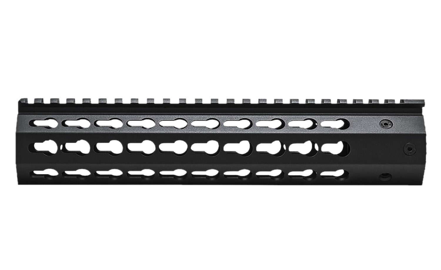 NcStar VMARFFKMC KeyMod Free-Float Handguard, 10" Black Anodized Aluminum for AR-15/M4