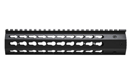 NcStar VMARFFKMC KeyMod Free-Float Handguard, 10" Black Anodized Aluminum for AR-15/M4