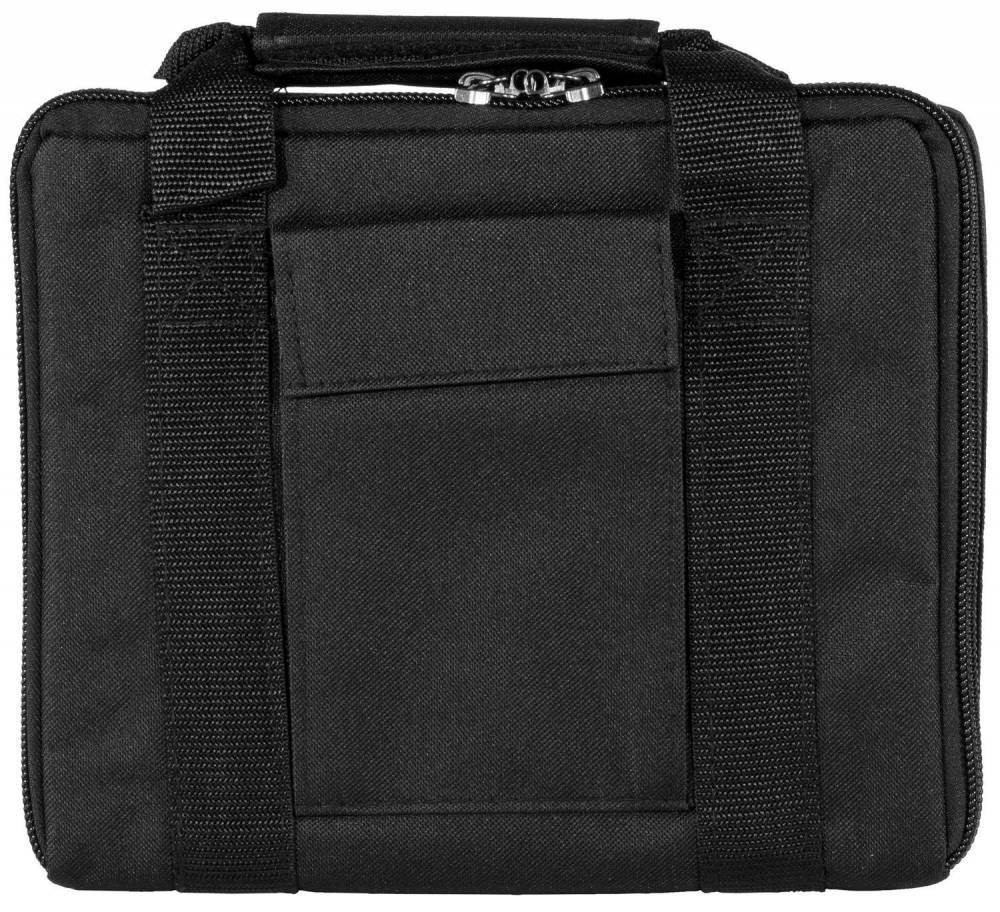 Bulldog Hard-Sided Double Pistol Case 11x9 with Lock Zip (5-Pack)