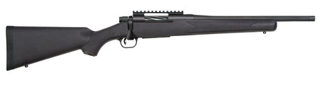 Mossberg 28228 Patriot Carbine 308 Win 5+1 18" Matte Blued Threaded Bull Barrel, Matte Blued Picatinny Rail Receiver, Black Fixed Synthetic Stock