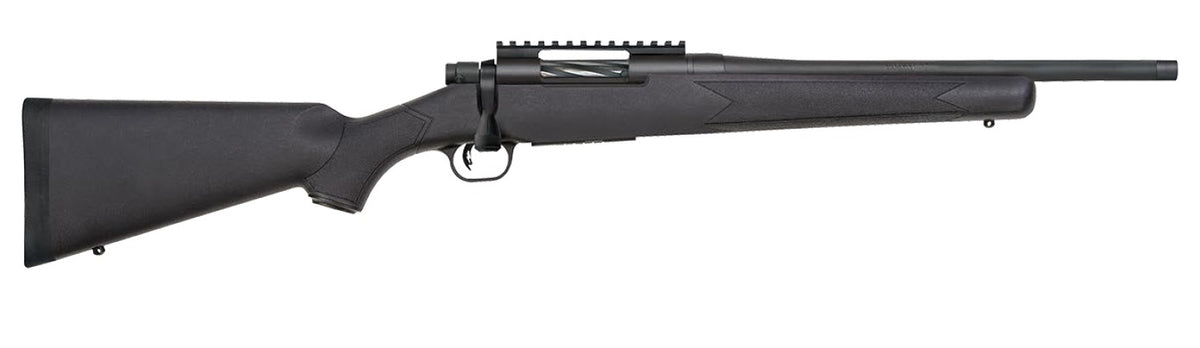 Mossberg 28229 Patriot Carbine 308 Win 5+1 16.25" Matte Blued Threaded Bull Barrel, Matte Blued Picatinny Rail Receiver, Black Fixed Synthetic Stock
