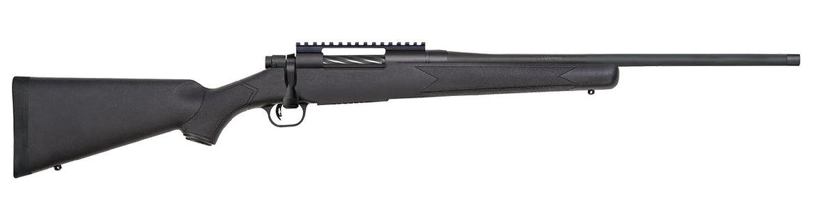 Mossberg 28233 Patriot Carbine 6.5 PRC 5+1 20" Matte Blued Threaded Bull Barrel, Matte Blued Picatinny Rail Receiver, Black Fixed Synthetic Stock