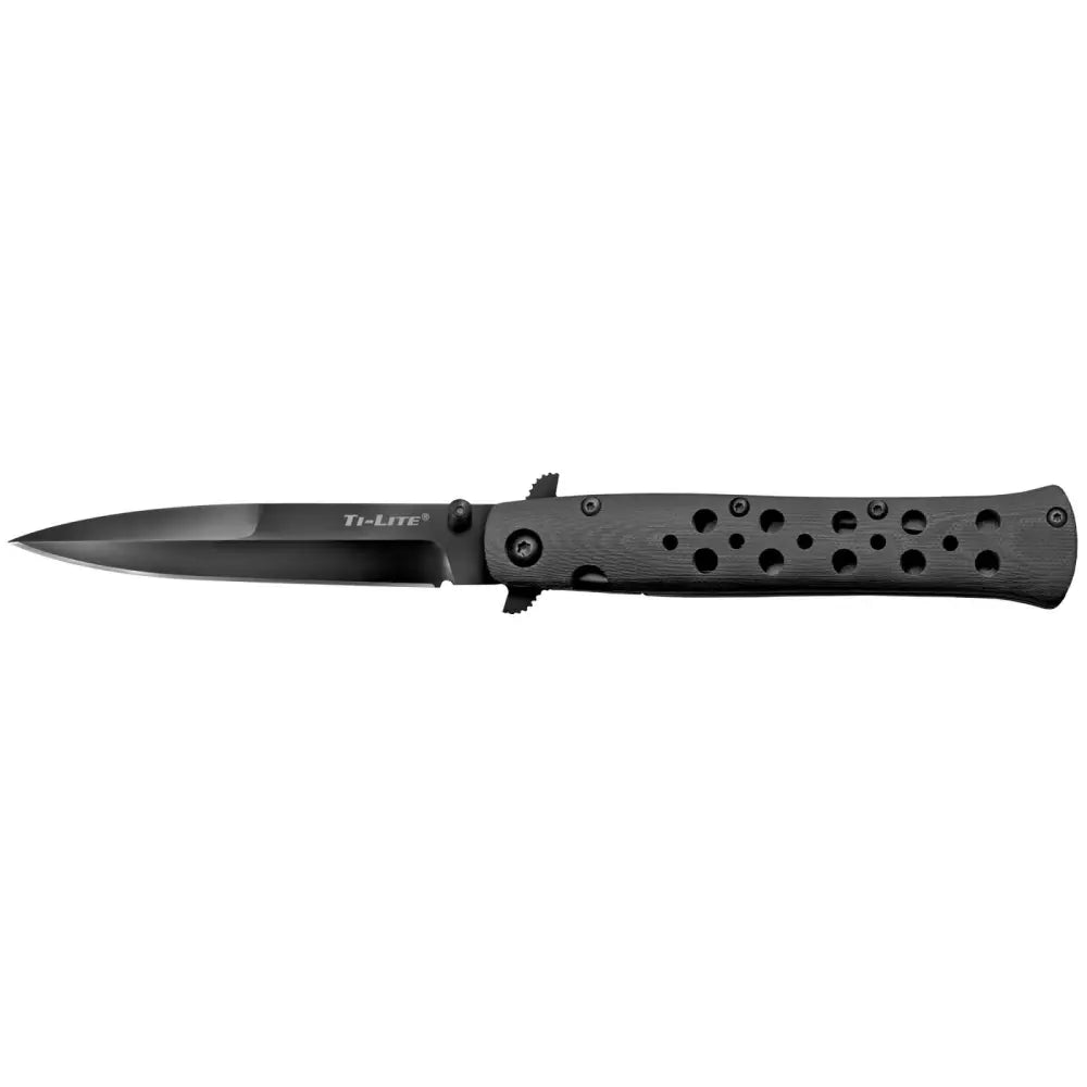 Cold Steel Ti-Lite Folding Knife 4" G-10 Handle Straight Edge Blade 8.75" OAL