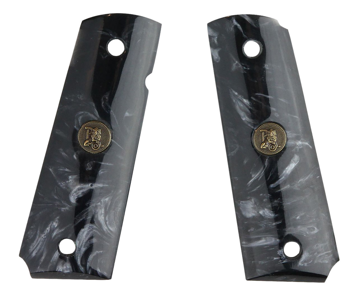 Pachmayr 62000 Custom Simulated Black Pearl Grip Panels for 1911 with Ambidextrous Safety