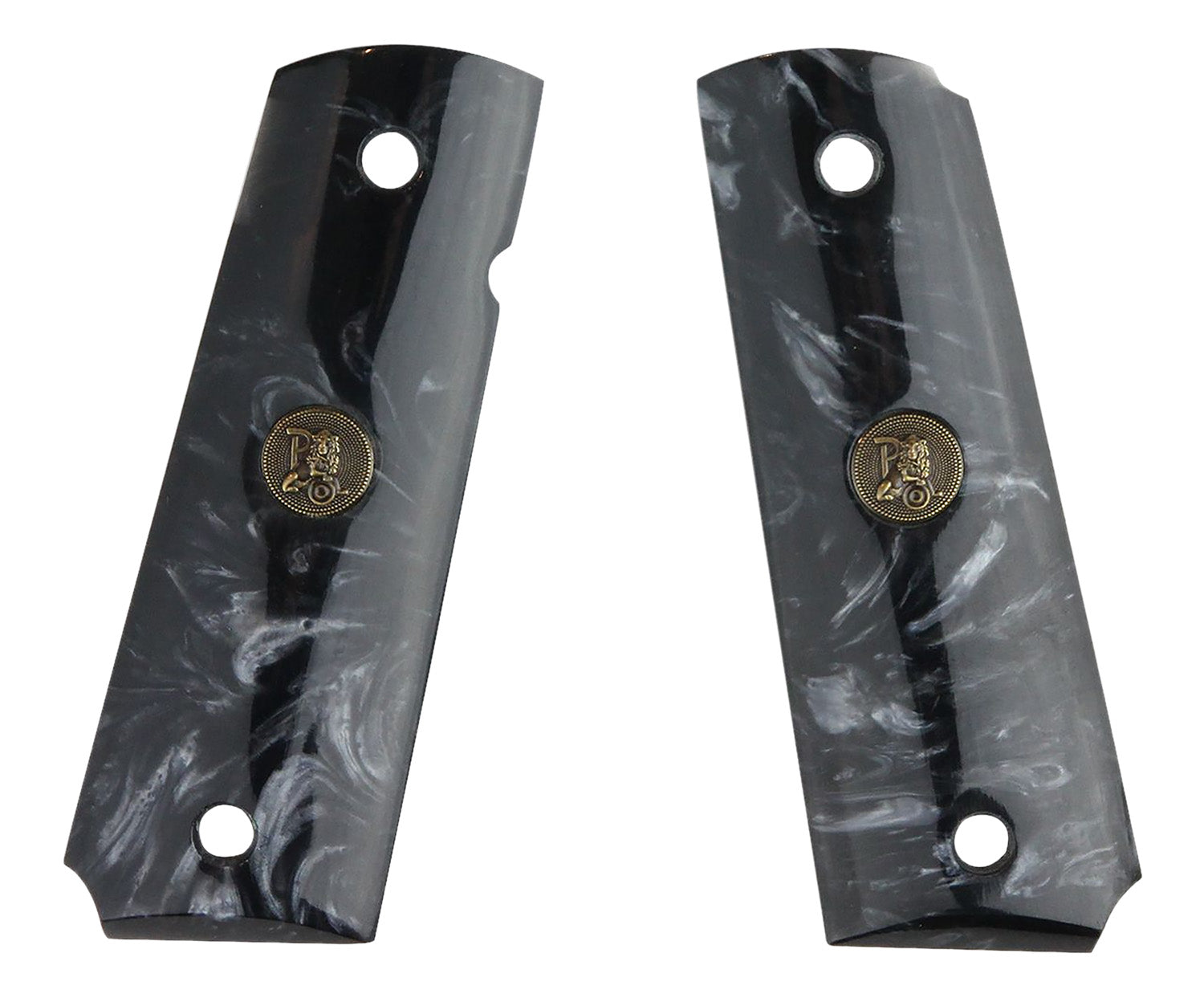 Pachmayr 62000 Custom Simulated Black Pearl Grip Panels for 1911 with Ambidextrous Safety