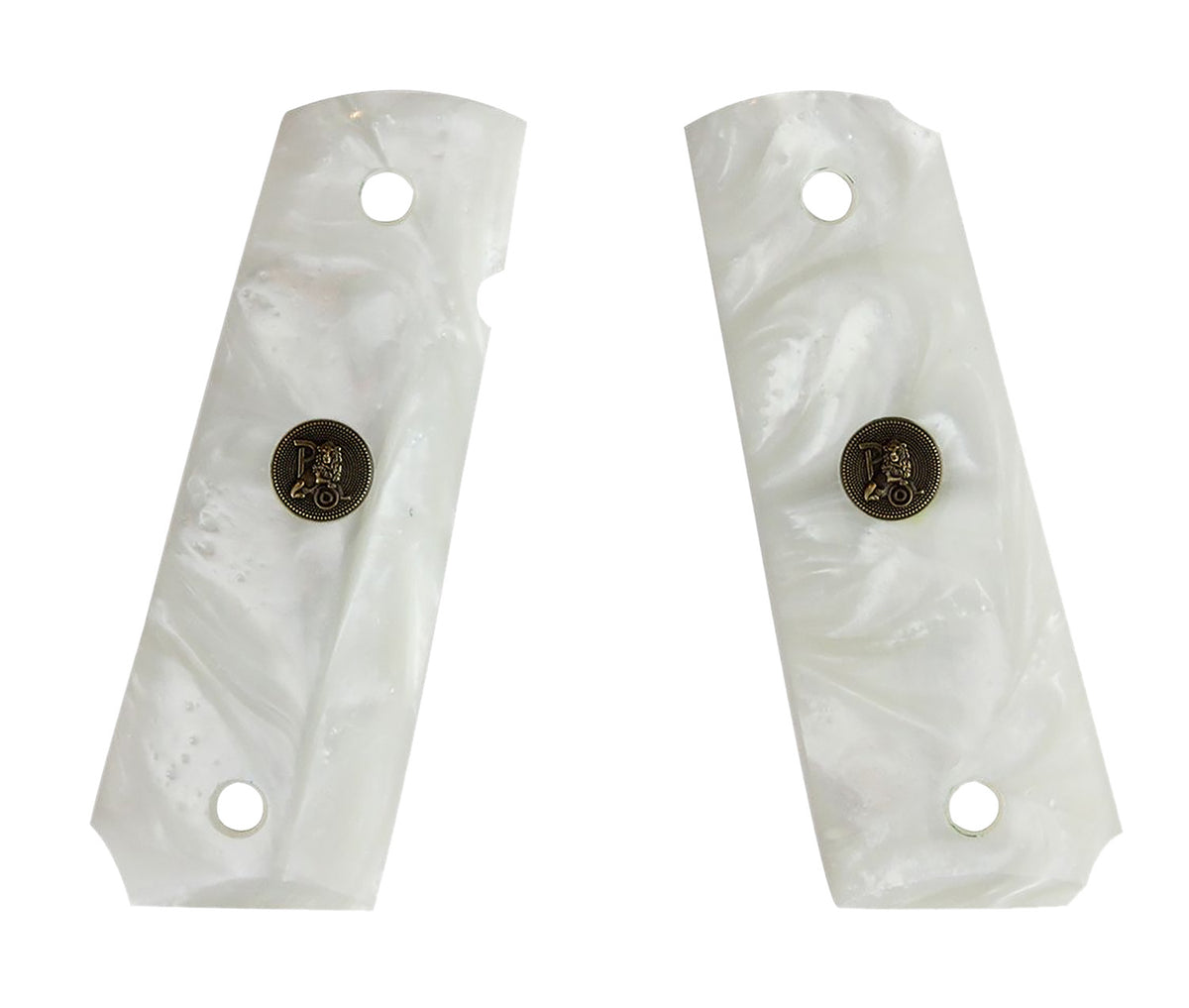 Pachmayr 62001 Custom Simulated White Pearl Grip Panels for 1911 with Ambidextrous Safety